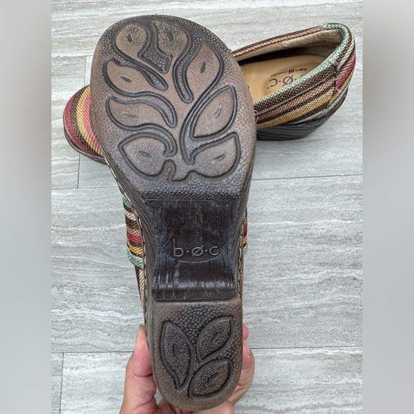 boc Nadiyya Striped Linen Comfort Clogs Womens Size 7 - Picture 10 of 12